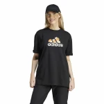 Camiseta de Manga Corta Mujer Adidas Flower Pack Bos Negro