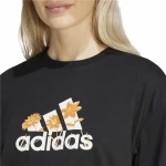Camiseta de Manga Corta Mujer Adidas Flower Pack Bos Negro