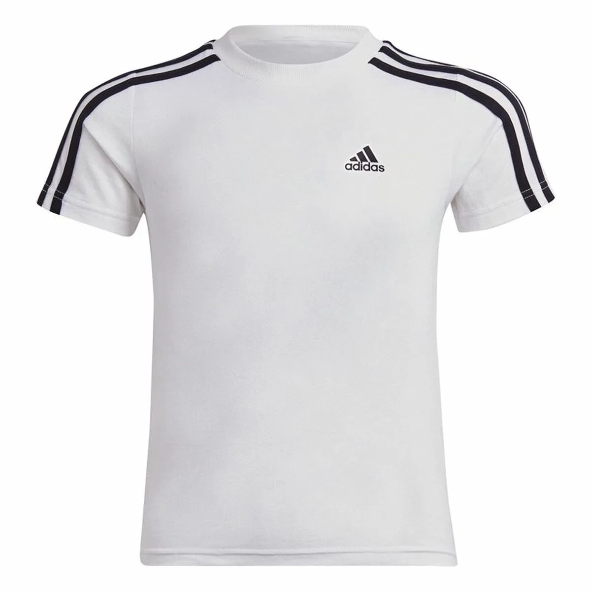 Camiseta de Manga Corta Adidas Lk 3S Co Blanco