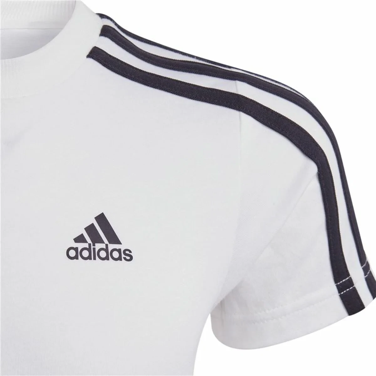 Camiseta de Manga Corta Adidas Lk 3S Co Blanco