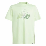 Camiseta de Manga Corta Adidas Table Illustrated Verde Claro
