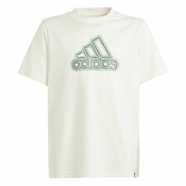 Camiseta de Manga Corta Adidas Table Growth Beige