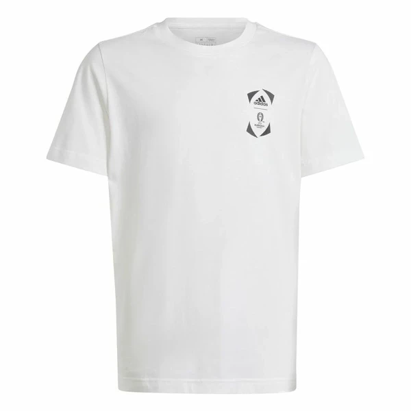 Camiseta de Manga Corta Adidas EURO 24 Blanco