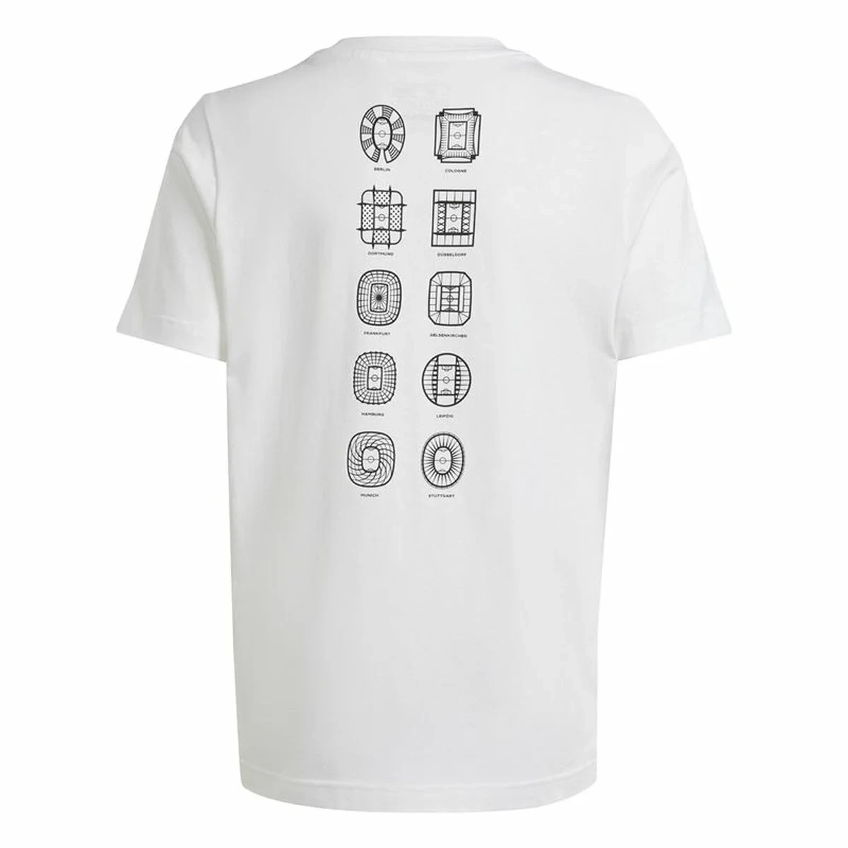 Camiseta de Manga Corta Adidas EURO 24 Blanco