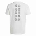 Camiseta de Manga Corta Adidas EURO 24 Blanco