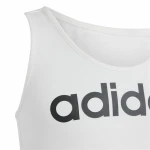 Camiseta de Tirantes Infantil Adidas Linear Blanco