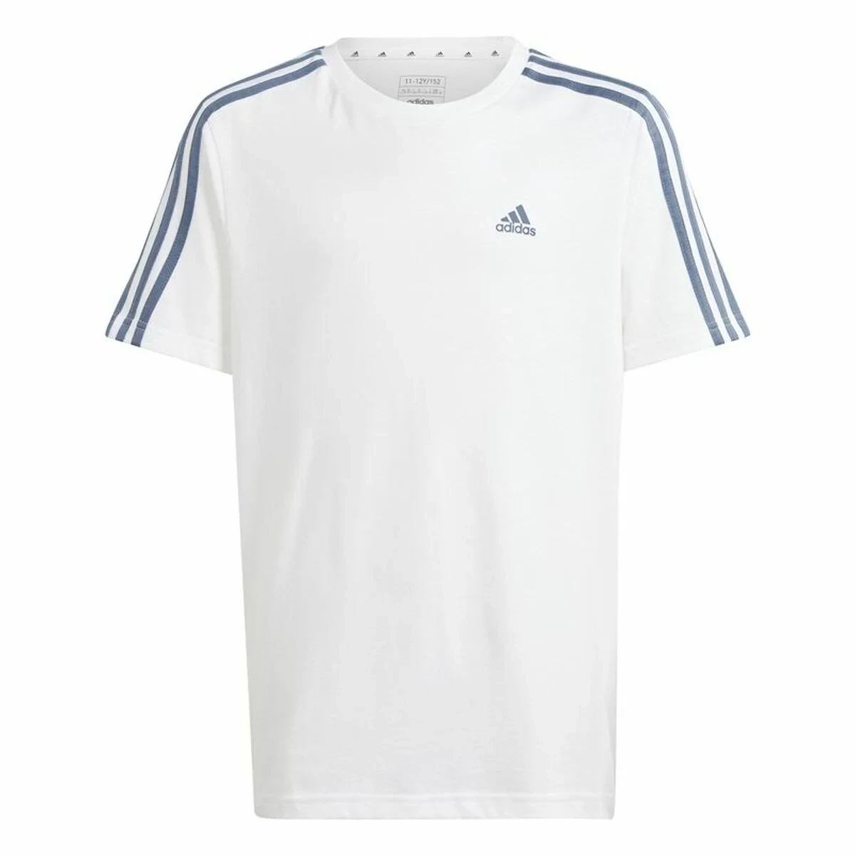 Camiseta de Manga Corta Infantil Adidas Essentials Blanco