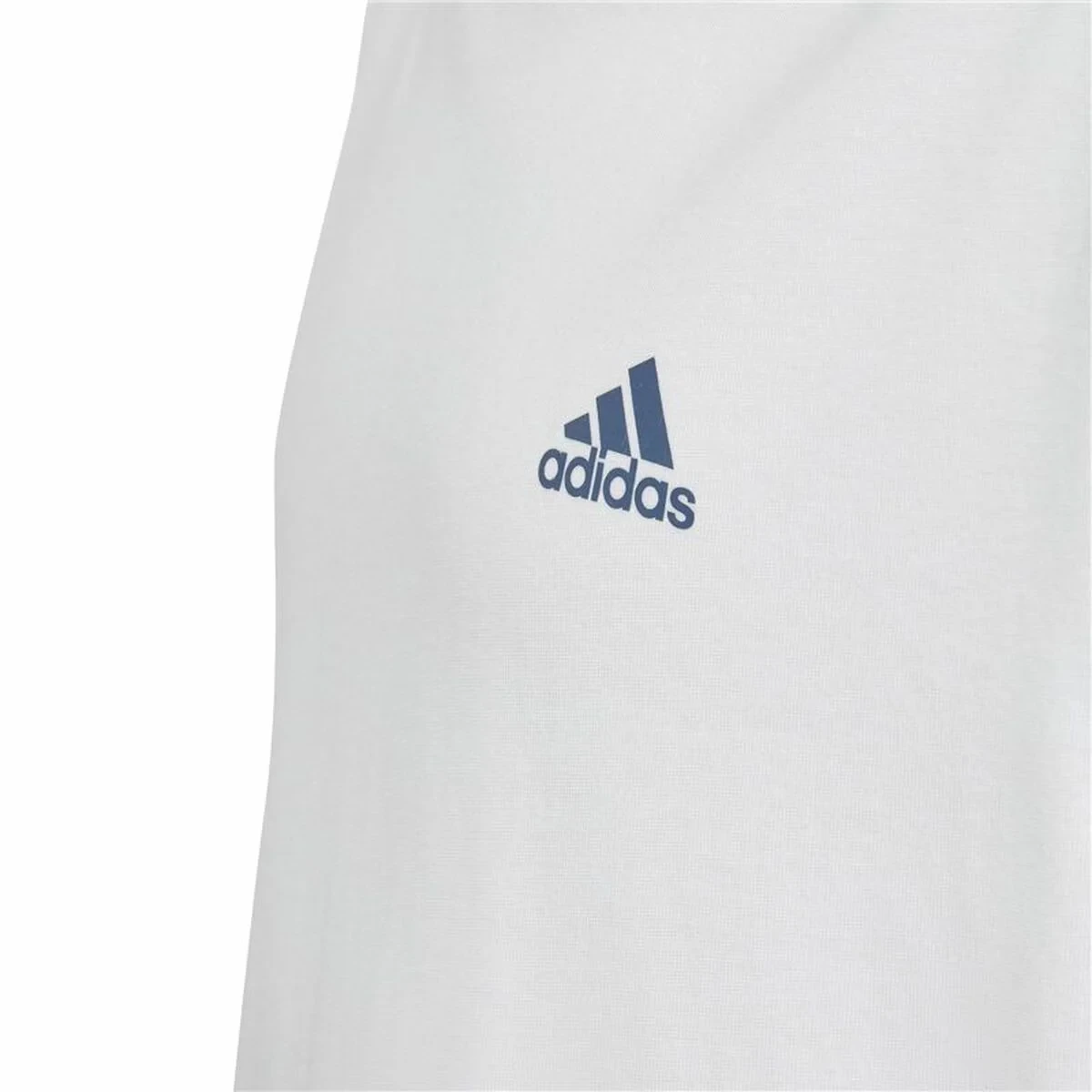 Camiseta de Manga Corta Infantil Adidas Essentials Blanco