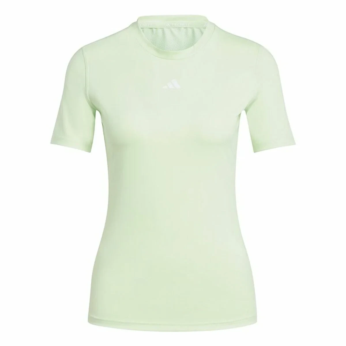 Camiseta de Manga Corta Mujer Adidas Essentials Techfit Train Verde limón Verde Claro