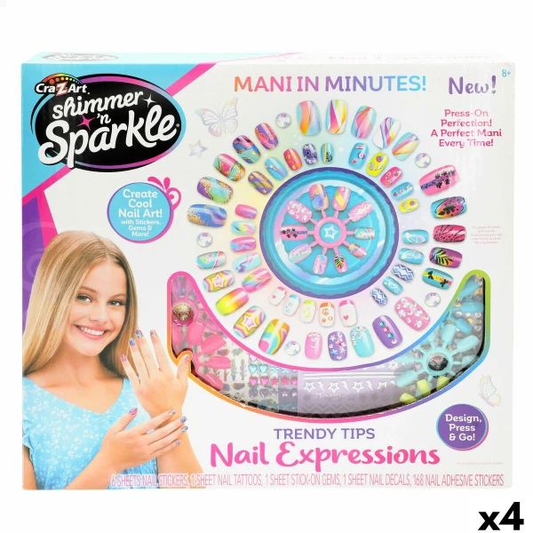 Set de Diseño de Uñas Cra-Z-Art (4 Unidades)