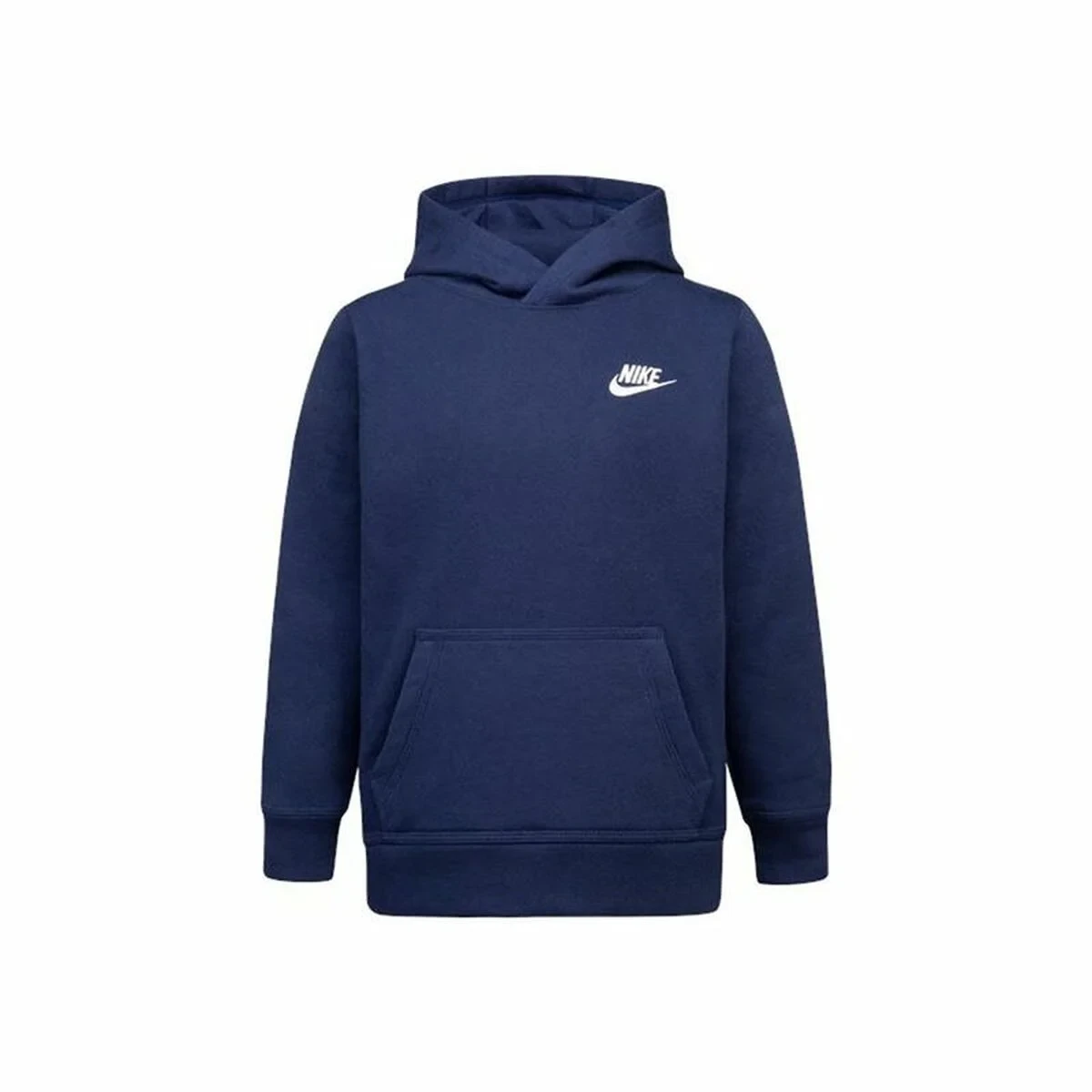 Sudadera con Capucha Niño Nike Club Fleece Azul Azul marino