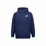 Sudadera con Capucha Niño Nike Club Fleece Azul Azul marino