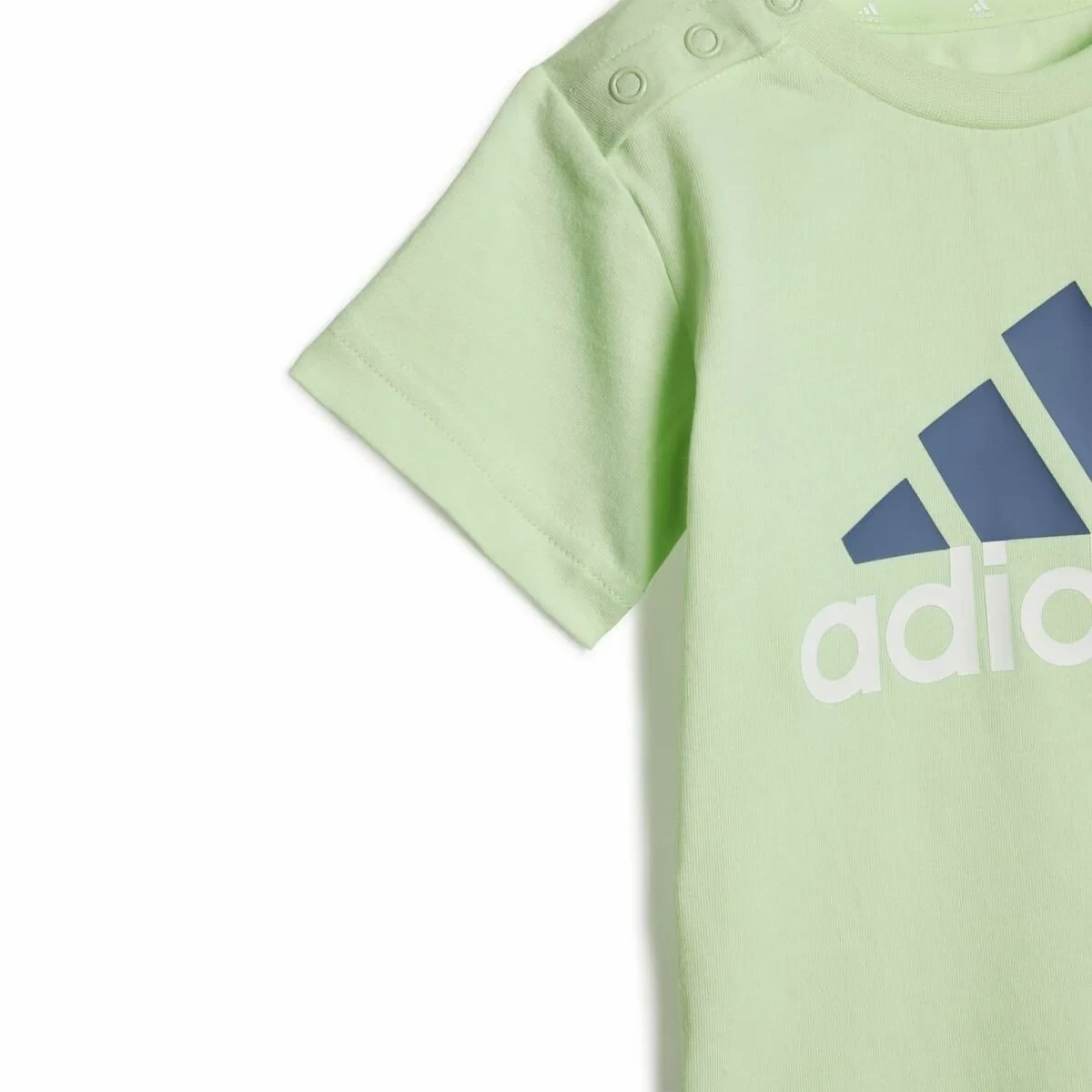 Conjunto Deportivo para Bebé Adidas Bl Cotton Set Infantil Azul Verde Claro