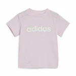 Conjunto Deportivo para Bebé Adidas I Lin Co Set Gris Rosa