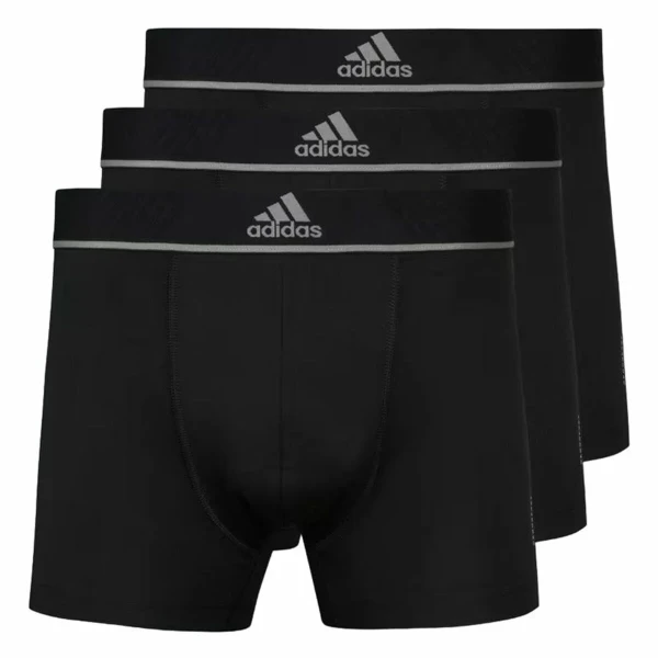 Bóxer de Hombre Adidas Active Micro Flex Eco Negro 3 Unidades