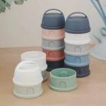 Dosificador de Leche en Polvo Béaba Rosa/Gris