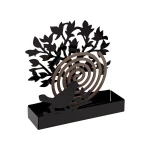 Soporte para espirales antimosquitos Versa Negro Metal 5 x 17 x 17 cm Árbol