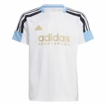Camiseta de Manga Corta Infantil Adidas Nations Blanco
