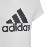 Camiseta de Manga Corta Infantil Adidas Essentials Blanco