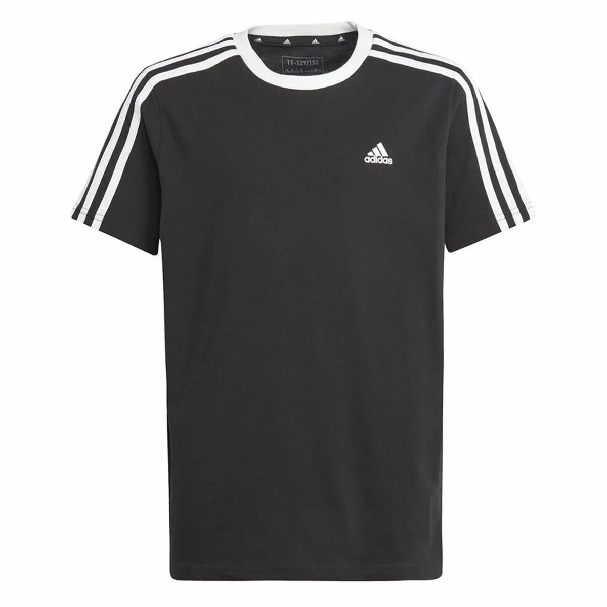 Camiseta de Manga Corta Infantil Adidas Essentials Azul Negro