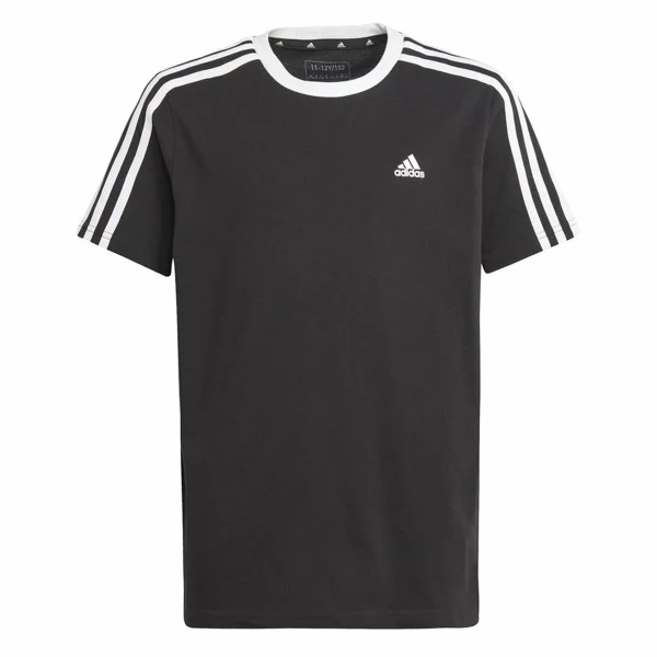 Camiseta de Manga Corta Infantil Adidas Essentials Azul Negro