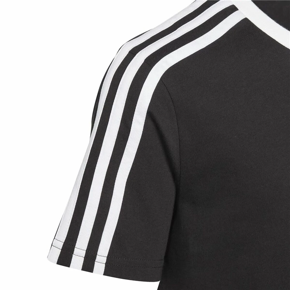 Camiseta de Manga Corta Infantil Adidas Essentials Azul Negro
