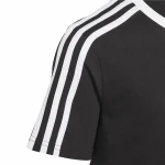 Camiseta de Manga Corta Infantil Adidas Essentials Azul Negro