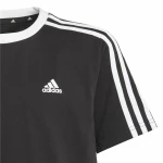 Camiseta de Manga Corta Infantil Adidas Essentials Azul Negro