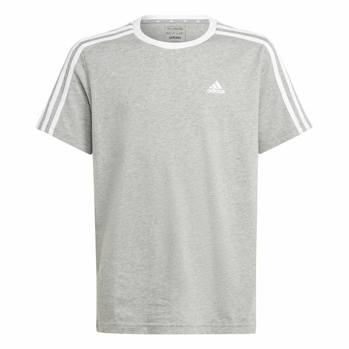 Camiseta de Manga Corta Infantil Adidas Gris