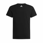 Camiseta de Manga Corta Infantil Adidas Essentils Logo Linear Negro