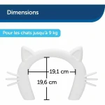 Solapa para Gatera PetSafe Blanco Plástico