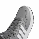 Zapatillas Deportivas Infantiles Adidas Hoops 3.0 Mid Gris