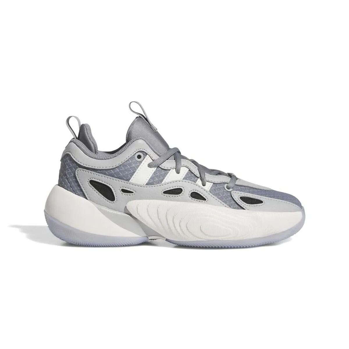 Zapatillas de Baloncesto para Niños Adidas Trae Unlimited Blanco Gris