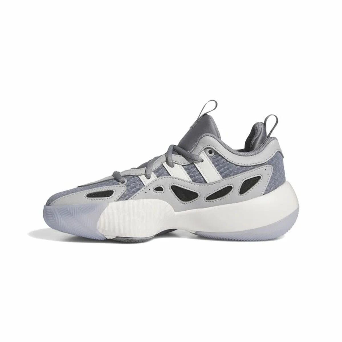 Zapatillas de Baloncesto para Niños Adidas Trae Unlimited Blanco Gris