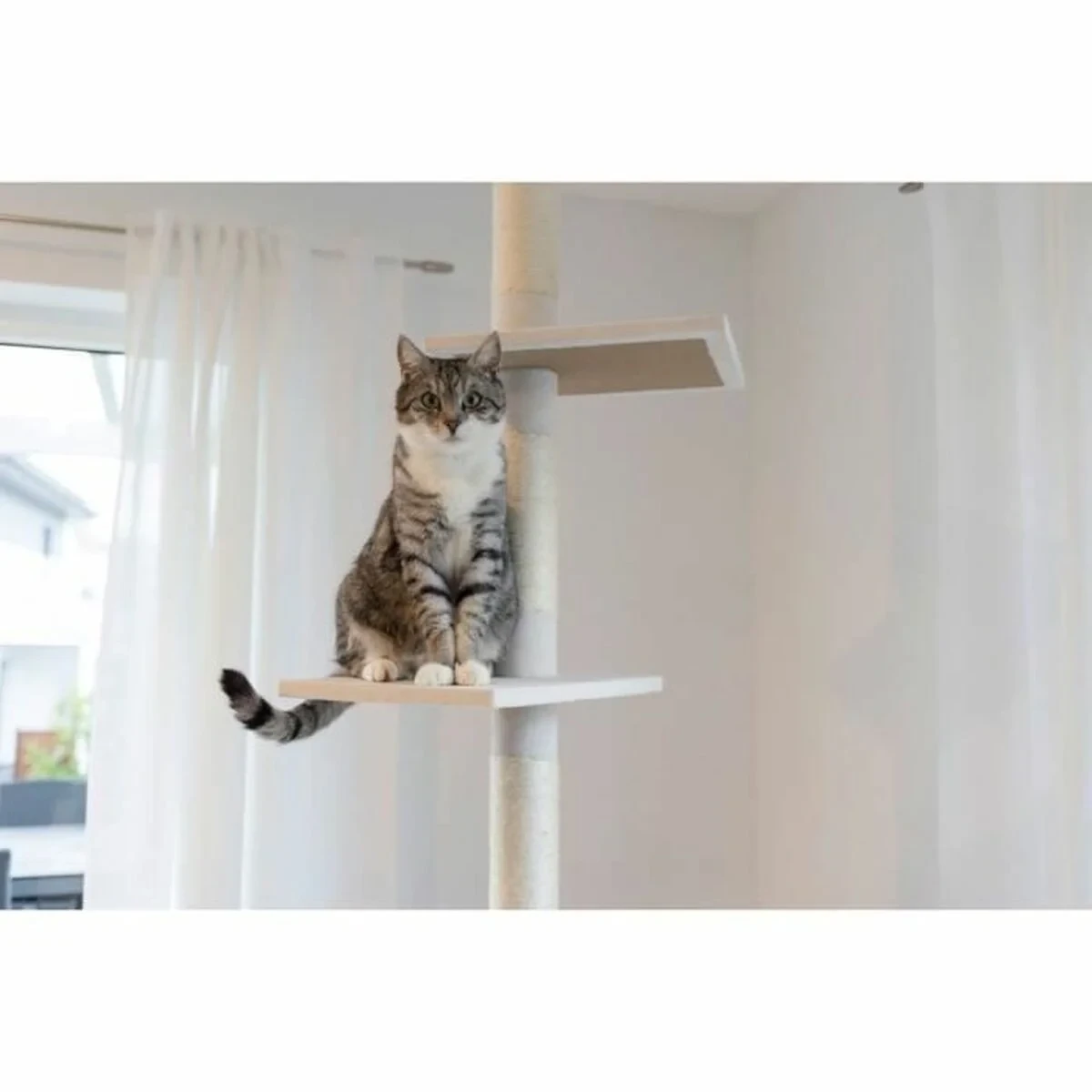 Árbol rascador para gatos Kerbl Blanco Sisal