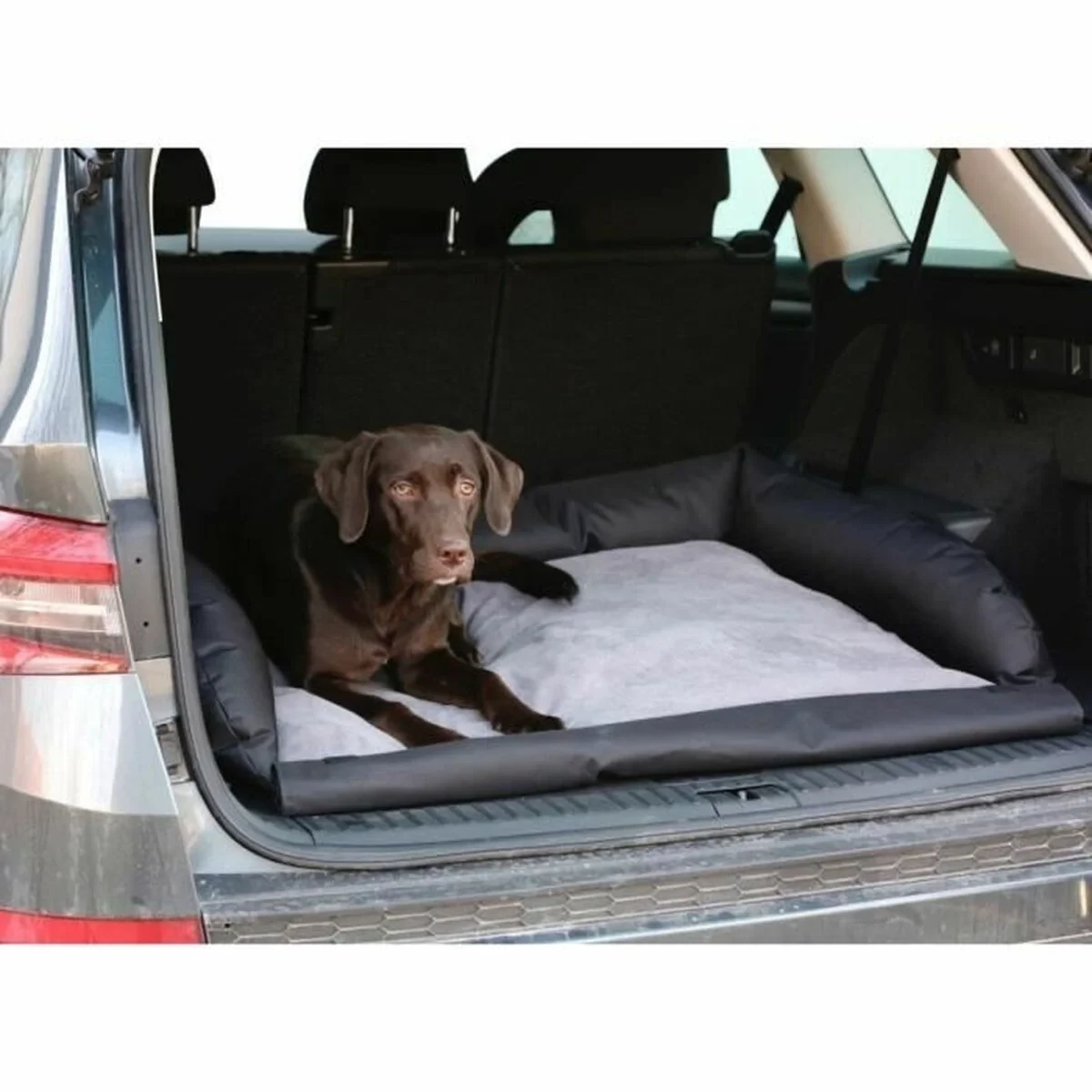 Funda Protectora de Coche para Mascotas Kerbl 95 x 75 cm Negro Gris