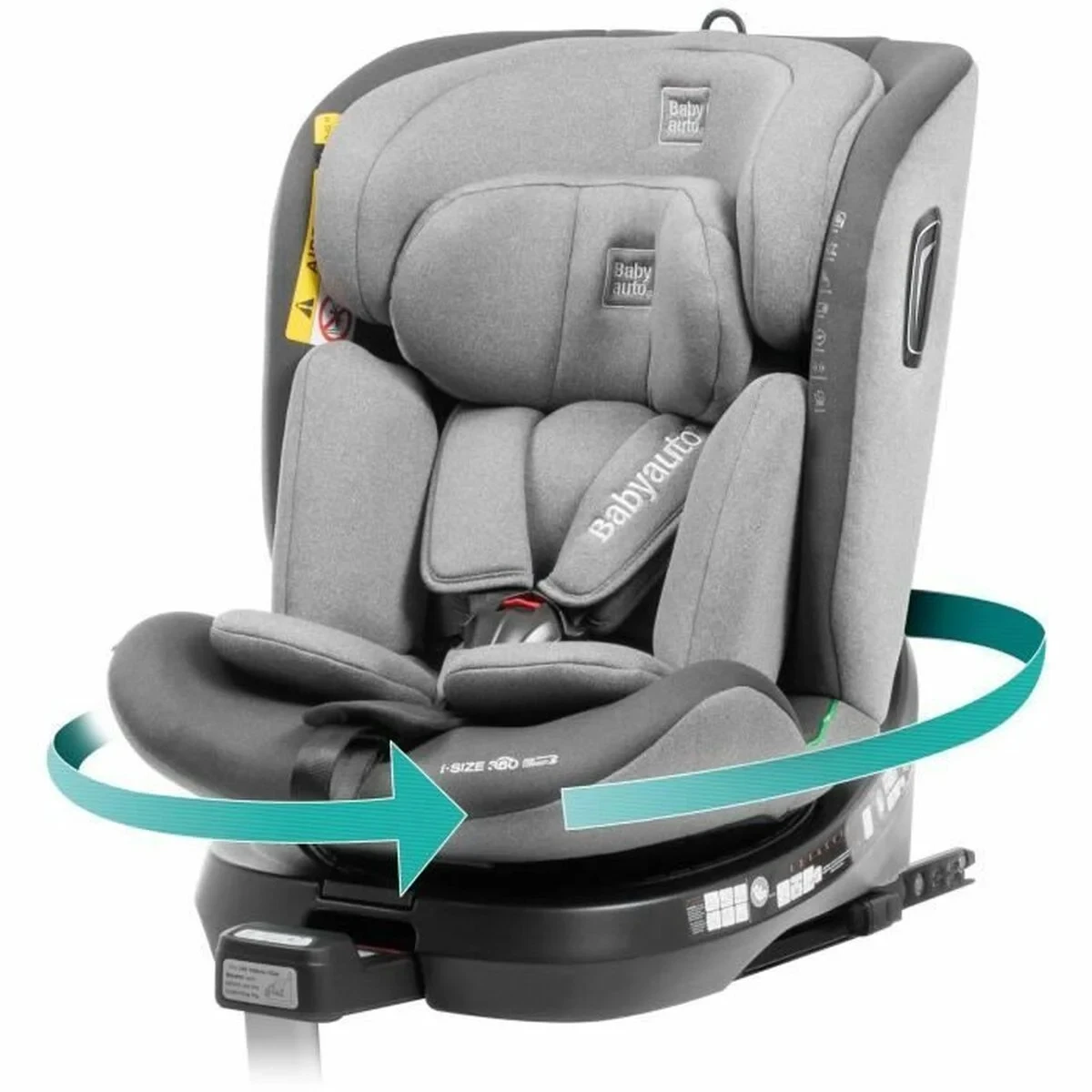 Silla para el Coche Babyauto Antracita 0 (de 0 a 10 kilos) I (9 - 18 kg) II (15-25 kg) III (22 - 36 kg) Infantil ECE R129