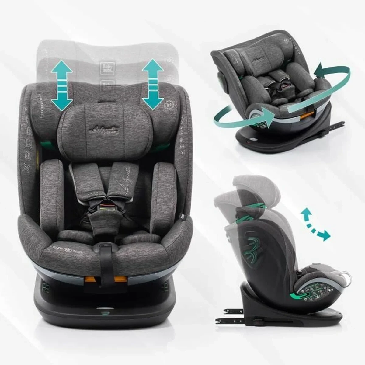 Silla para el Coche Babyauto XPERTA BLACK LINE Negro 0 (de 0 a 10 kilos) 0+ (de 0 a 13 kilos) I (9 - 18 kg) II (15-25 kg) III (2