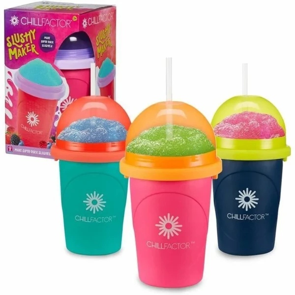 Vaso para Hacer Helados y Granizados con Recetas Bandai Chillfactor Granita Mug Rose Plástico