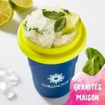 Vaso para Hacer Helados y Granizados con Recetas Bandai Chillfactor Granita Mug Rose Plástico