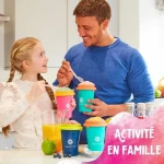 Vaso para Hacer Helados y Granizados con Recetas Bandai Chillfactor Granita Mug Rose Plástico