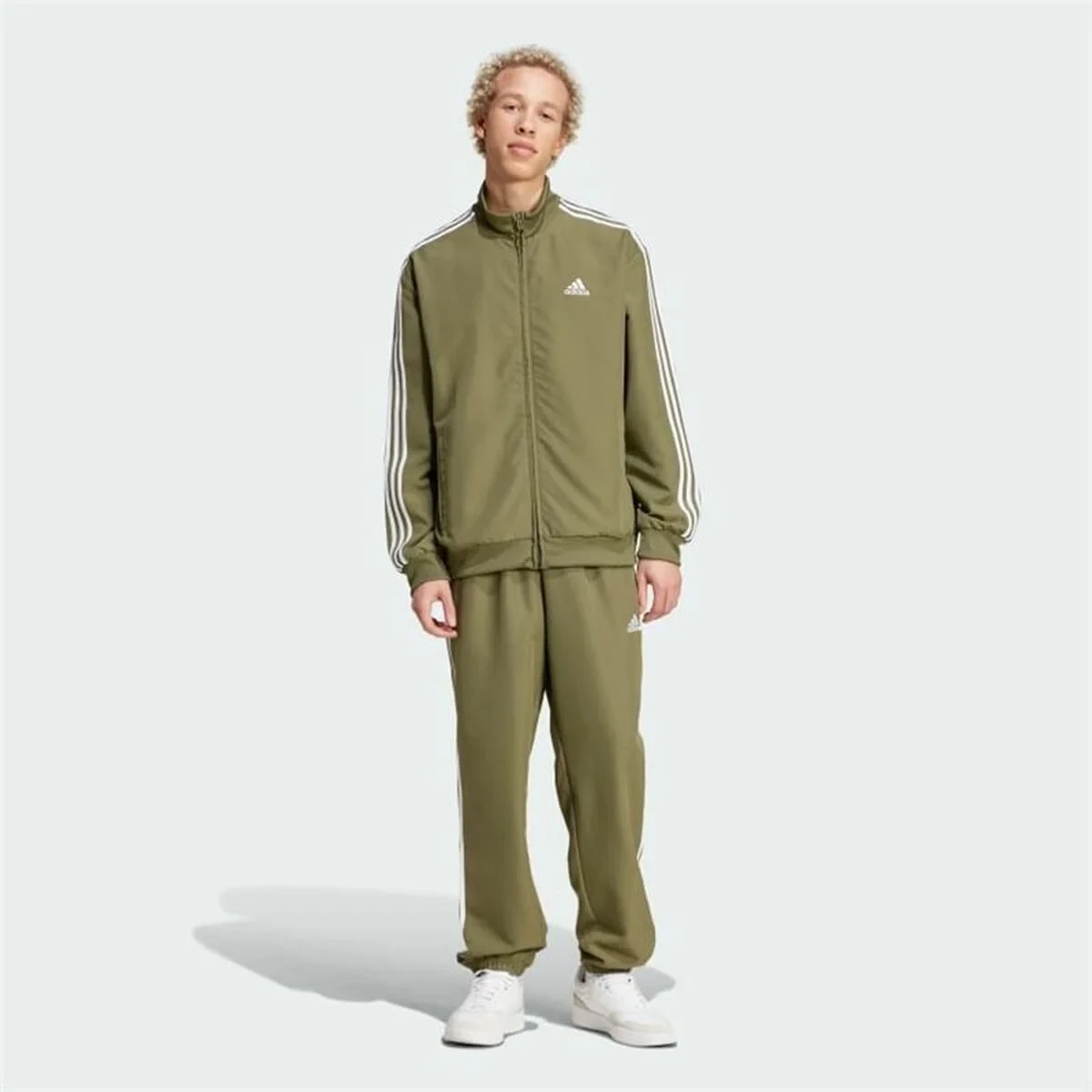 Chándal Adidas Basic 3S Woven Verde Hombre