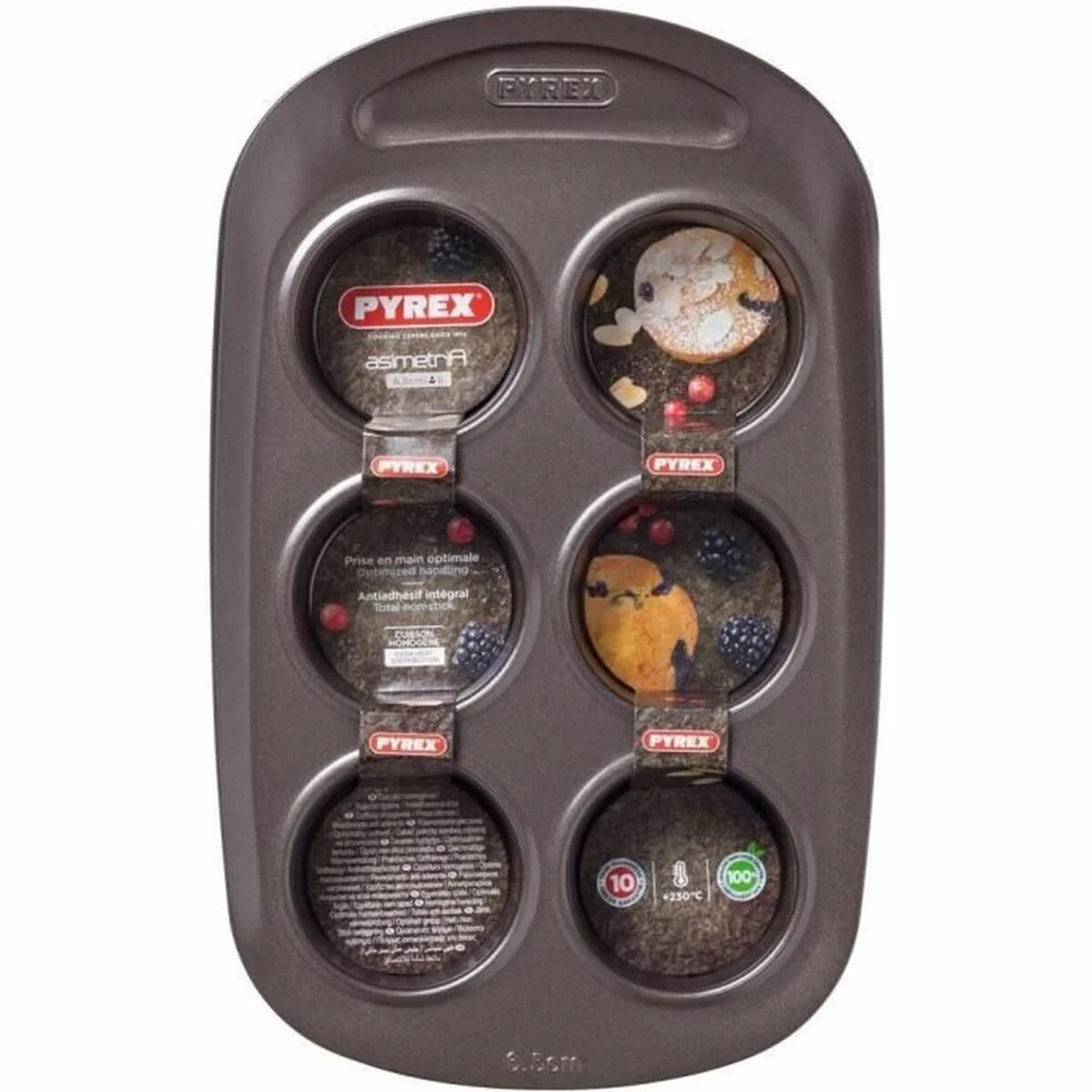 Moldes para Magdalenas Pyrex Marrón