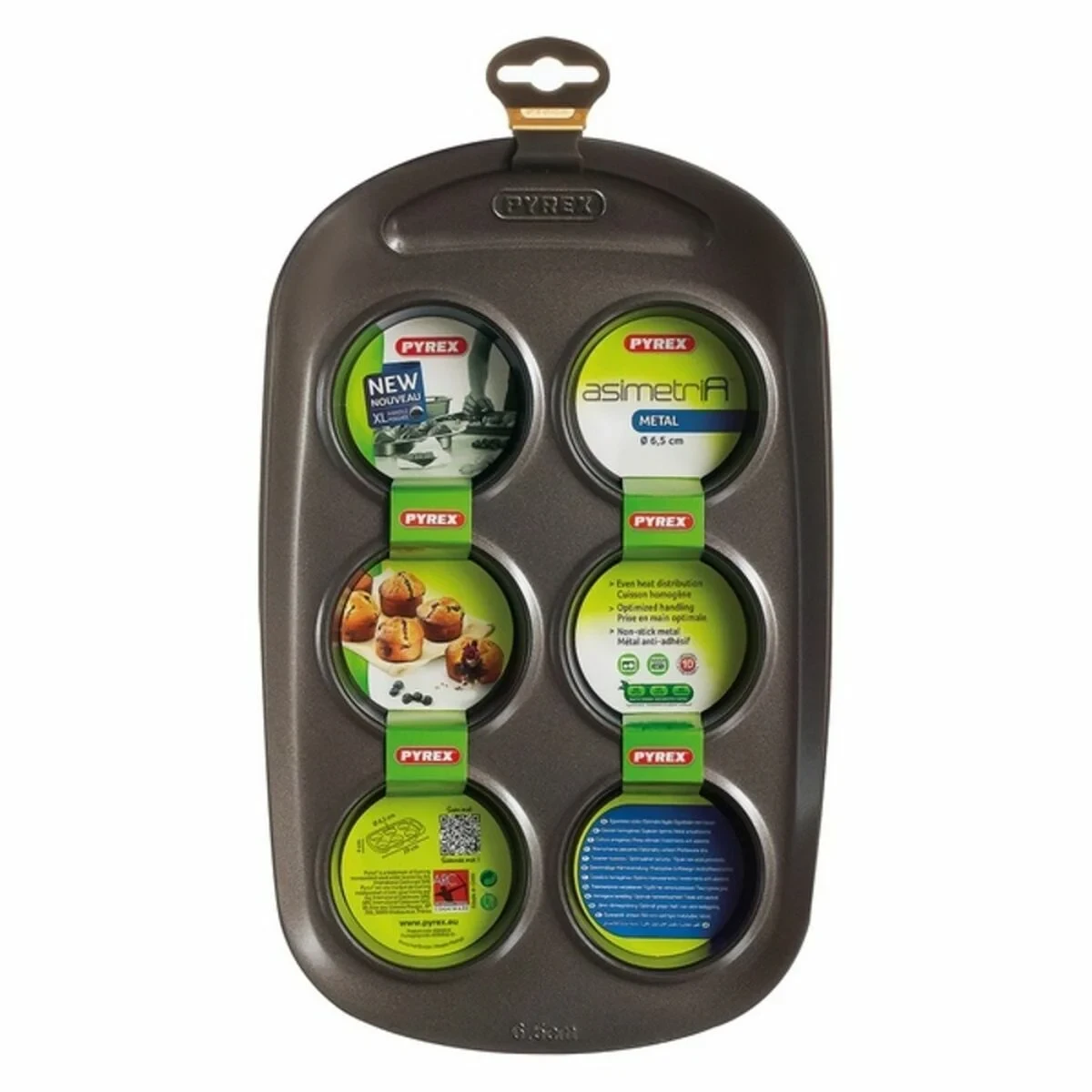 Moldes para Magdalenas Pyrex Marrón