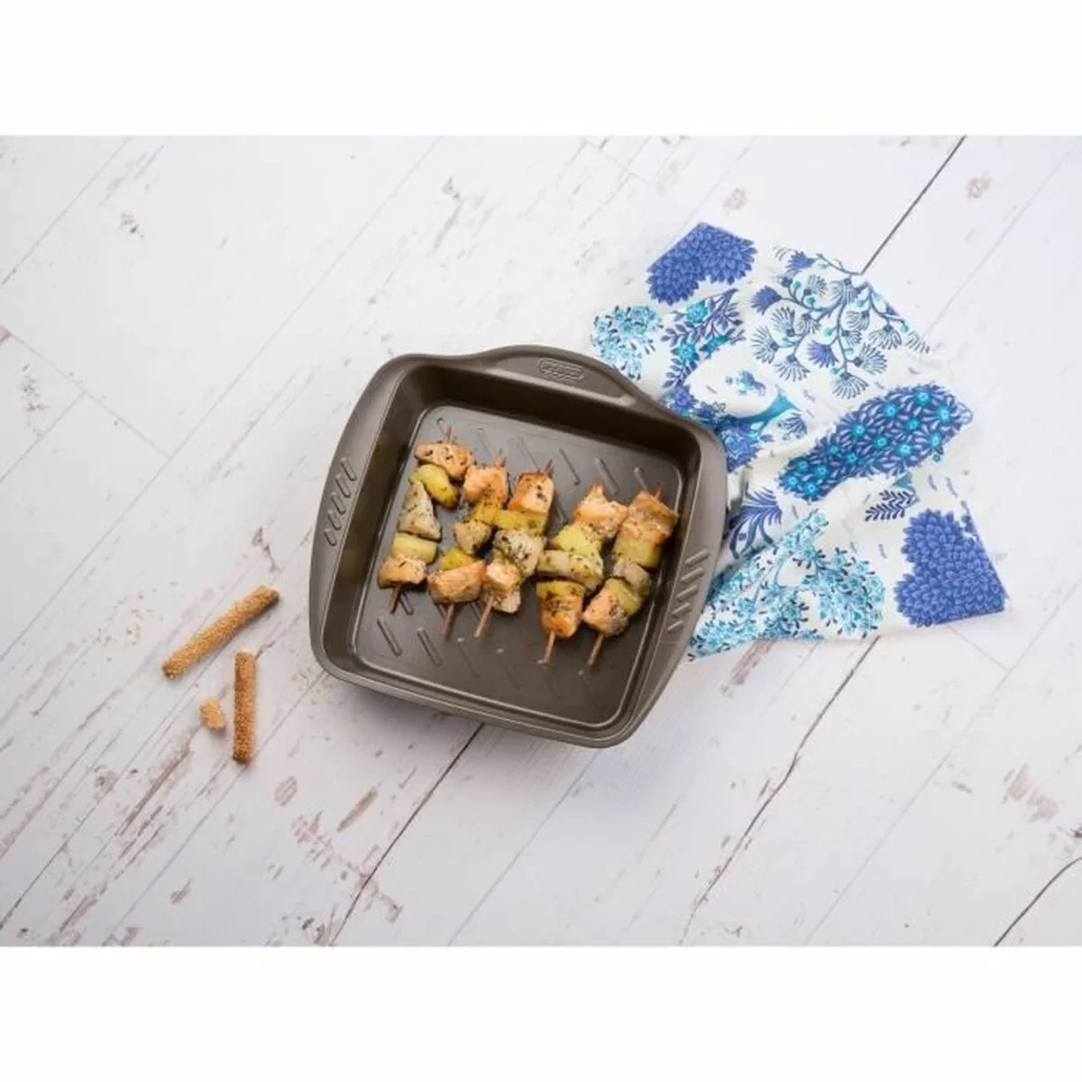 Fuente para Horno Pyrex Marrón Metal