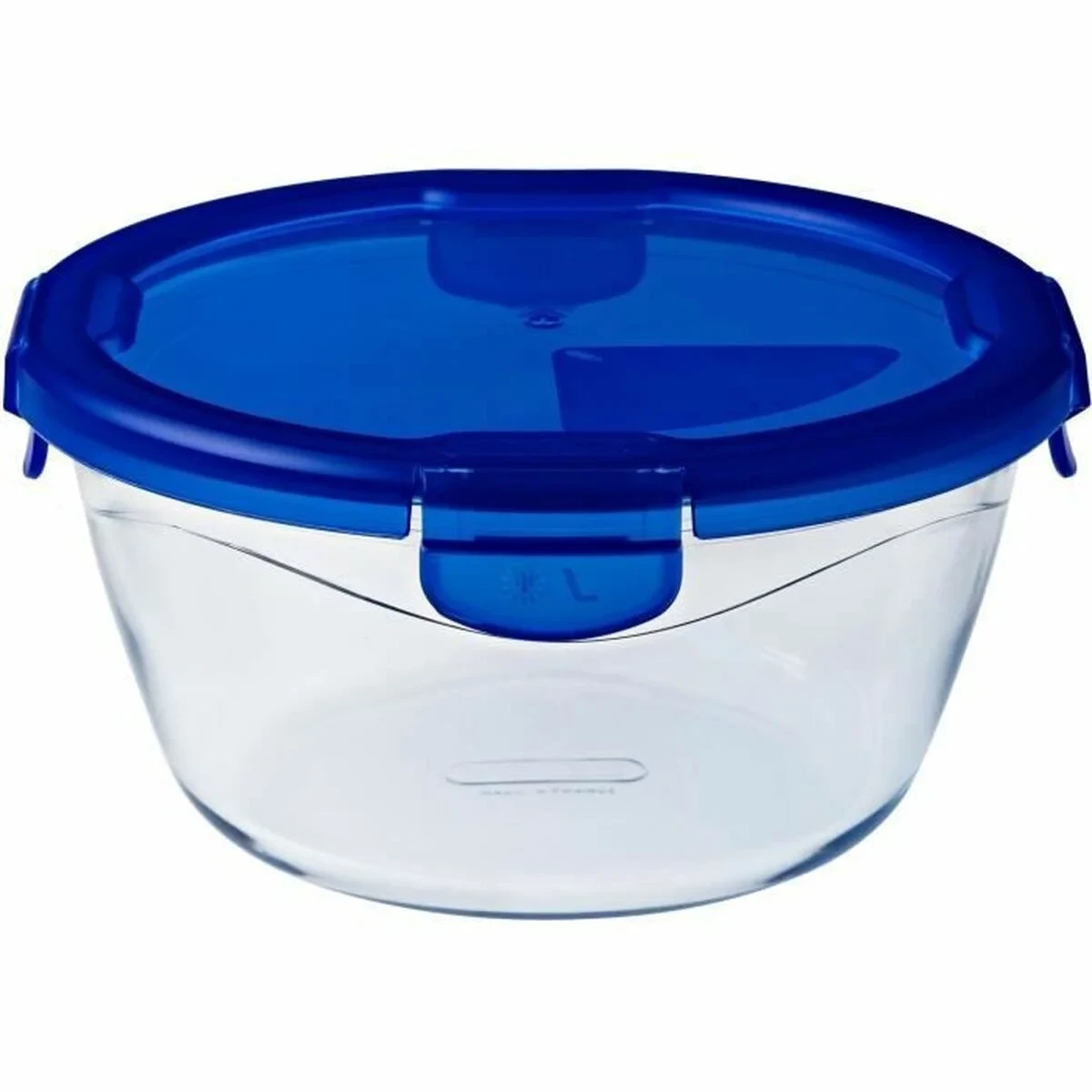 Recipiente Conservador de Alimentos Pyrex Azul Transparente Redonda 1,6 L (6 Piezas)