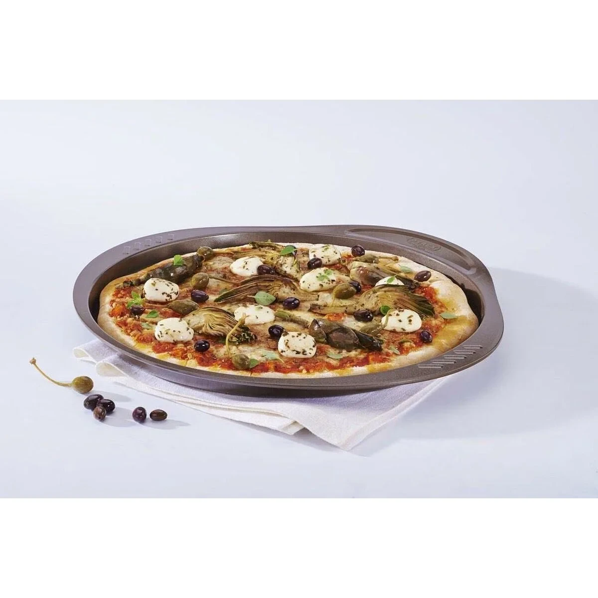 Molde para Pizza Pyrex Marrón Negro Metal
