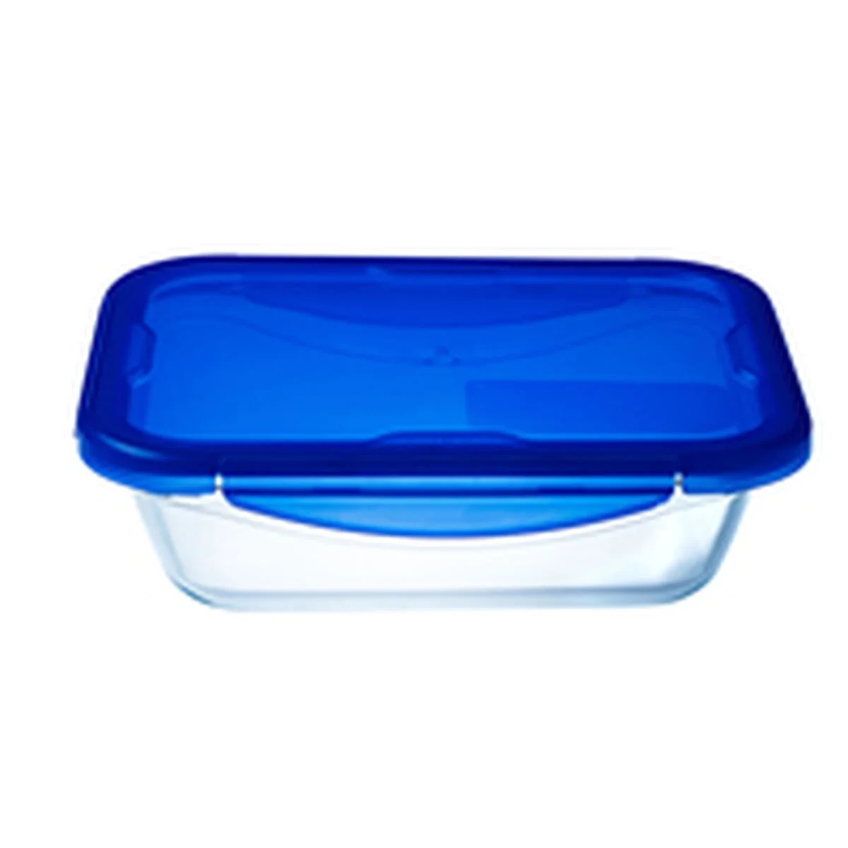 Recipiente Conservador de Alimentos Pyrex Azul Transparente Rectangular