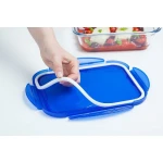Recipiente Conservador de Alimentos Pyrex Azul Transparente Rectangular