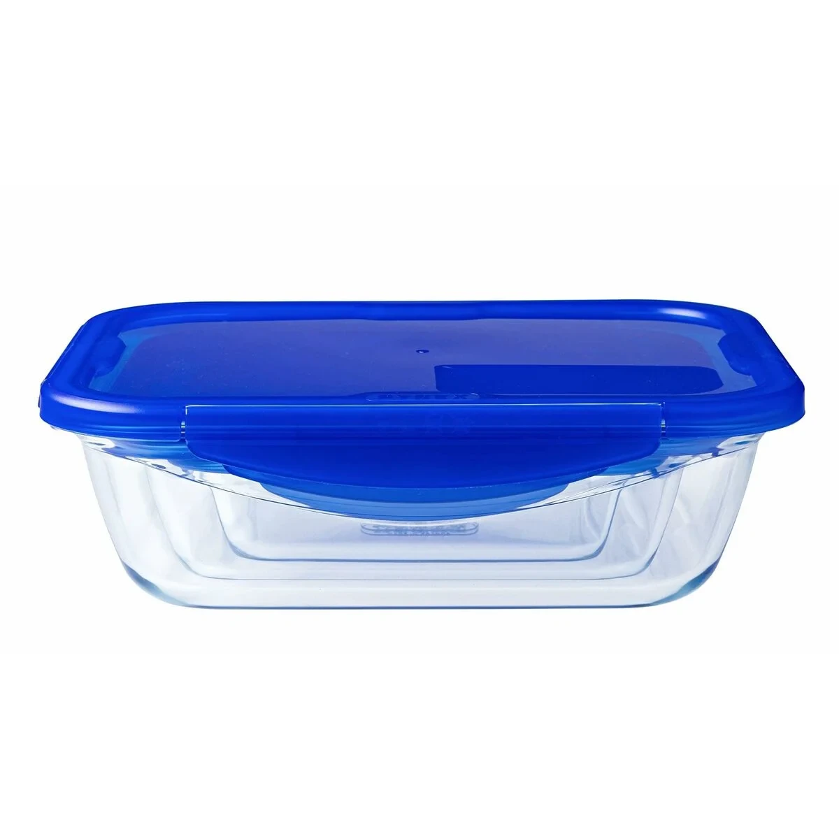 Recipiente Conservador de Alimentos Pyrex Azul Transparente Rectangular